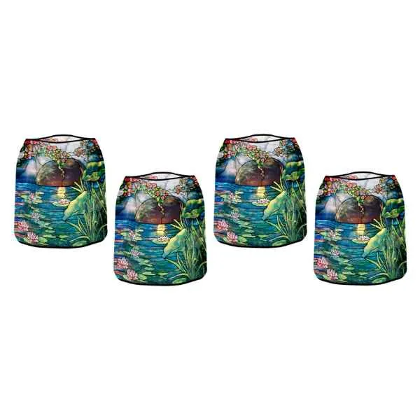 Tiffany Waterlillies Luminary Set