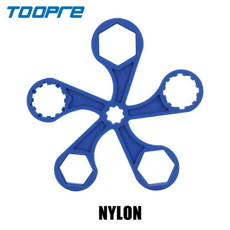 Toopre Bike Suspension Front Fork Cap Wrench Extender Spanner Removal Installation Tool Crank Cap Wrench 8T/12T 24/26mm 27/28mm