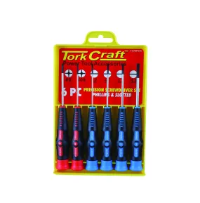 Tork Craft | Screwdriver Set Precision PH & SL 6Pc