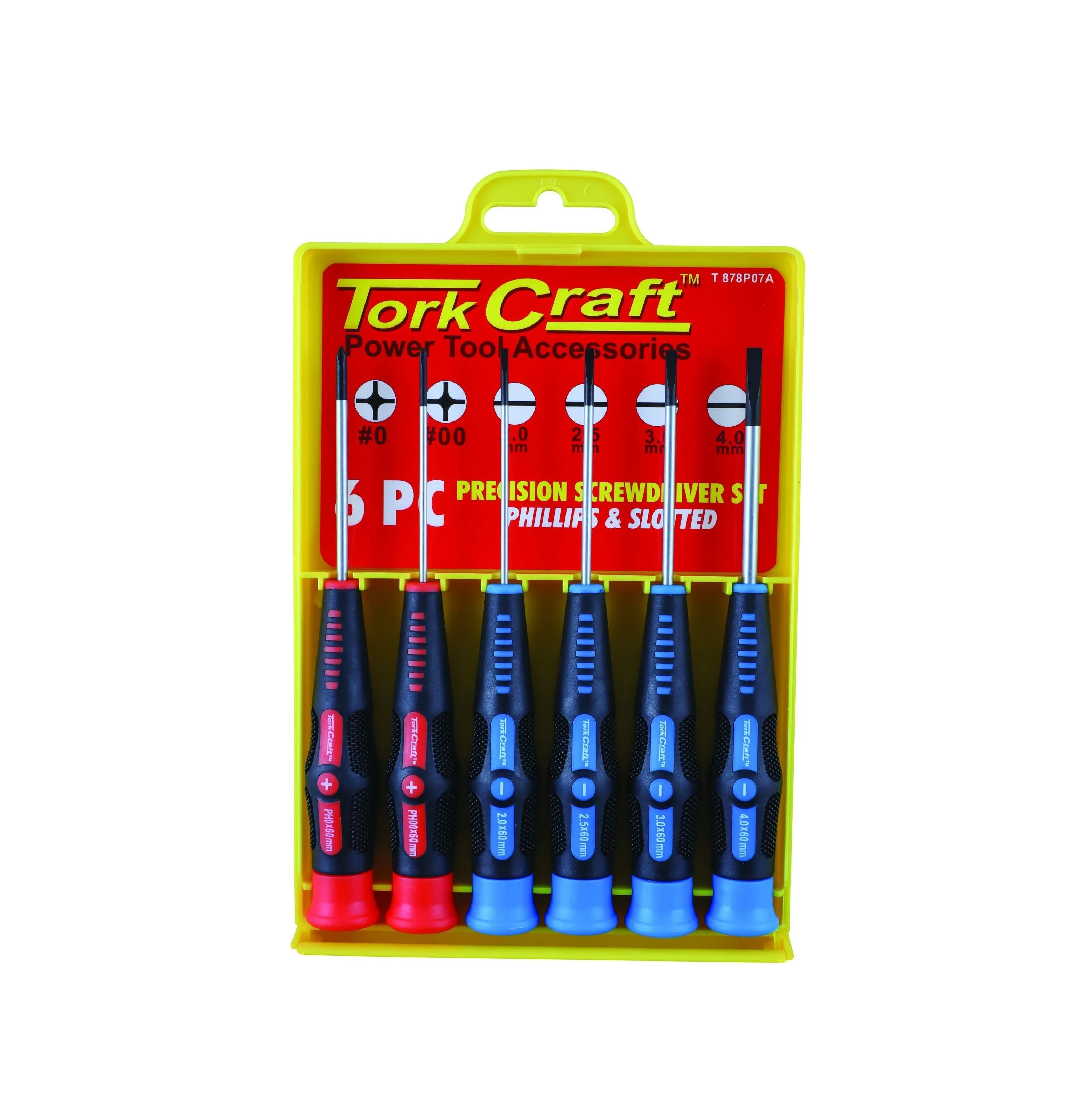 Tork Craft | Screwdriver Set Precision PH & SL 6Pc