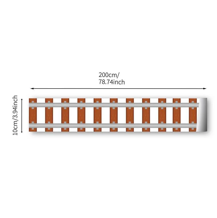 Train Tracks Self-Adhesive Kid's Room Wall Stickers