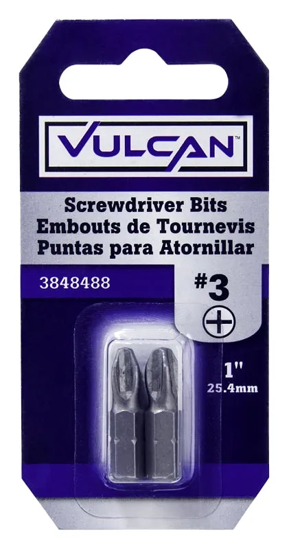 Vulcan 304732OR Screwdriver Bit, Hex Shank, S2 Chrome Molybdenum Steel :CD  2: QUANTITY: 1