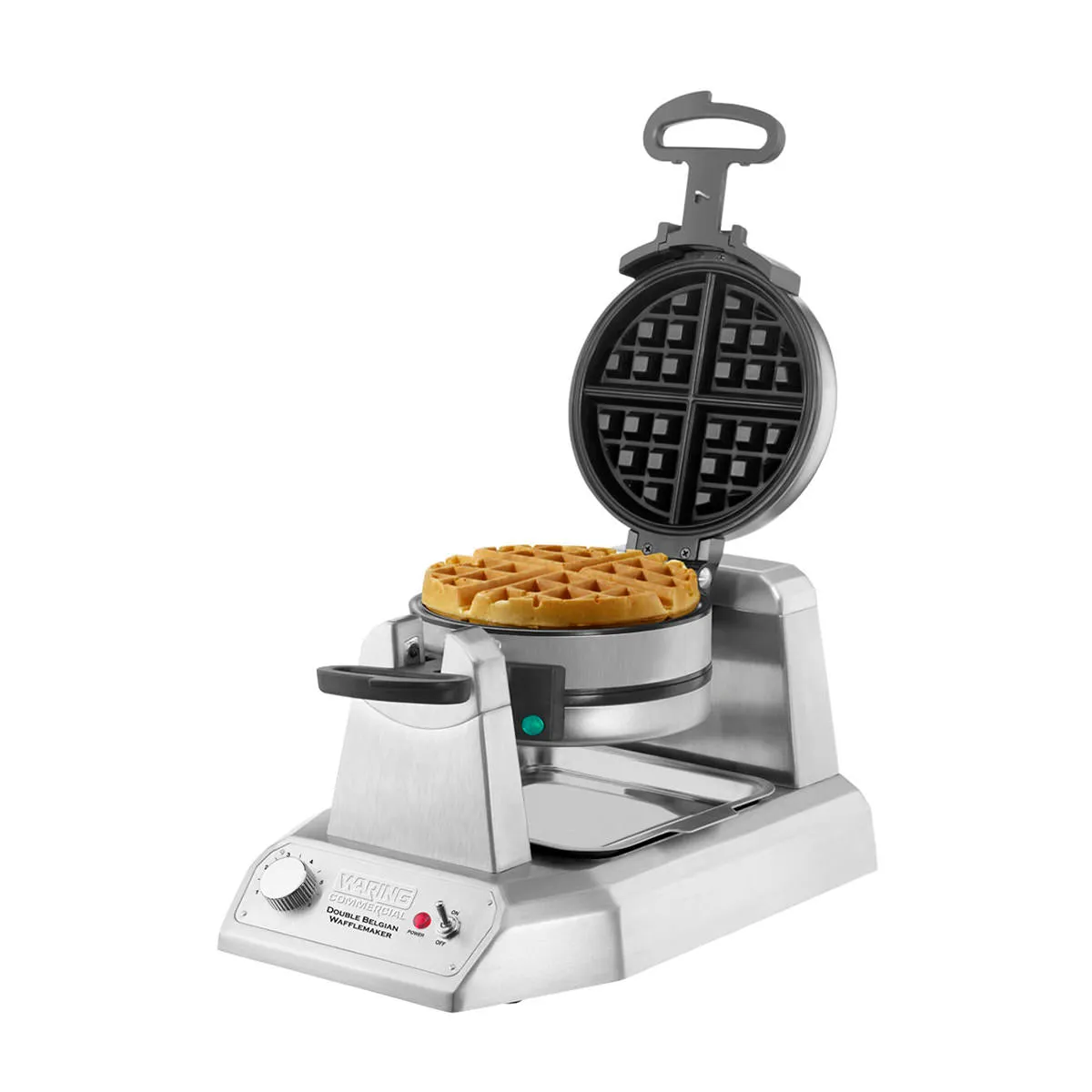 Waring Belgian Commercial Double Waffle Maker 50 Waffles per Hour 120V