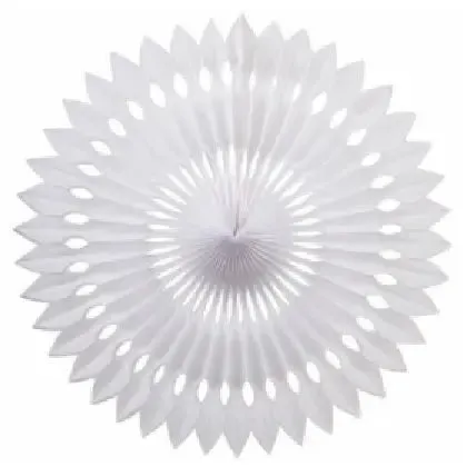 White Hanging Fan 24cm