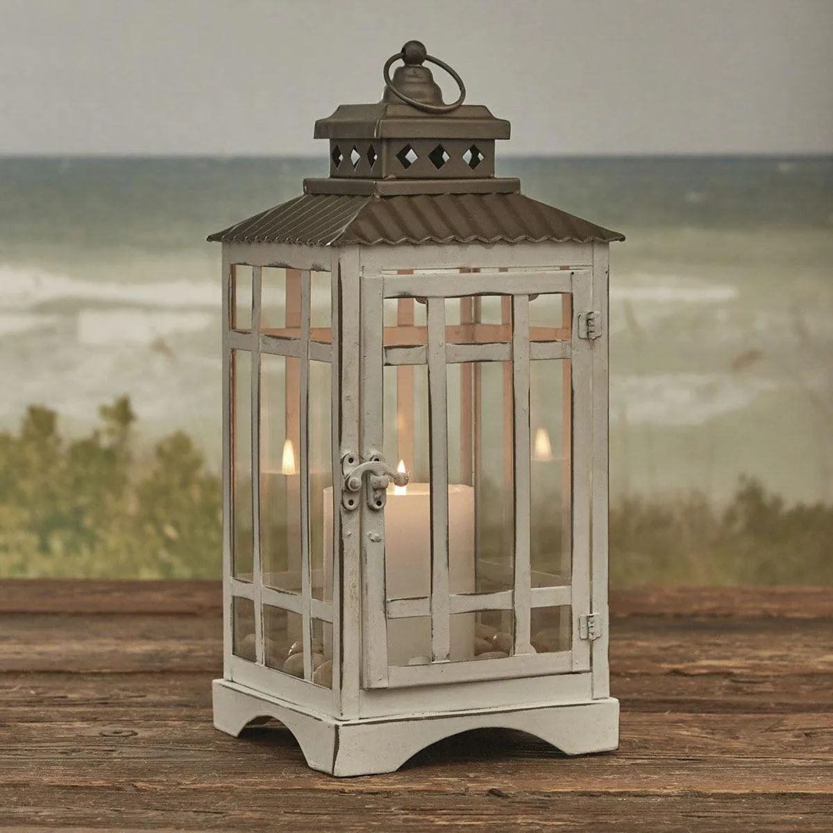 White Lantern - Large 14x6 - Park Designs