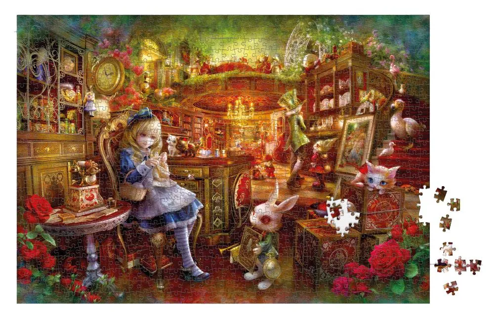 WSH- Alice In The Library - 1000 piece jigsaw